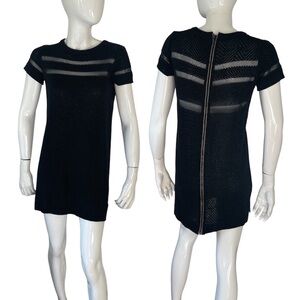 John + Jenn black body con dress Knit with Back Zipper